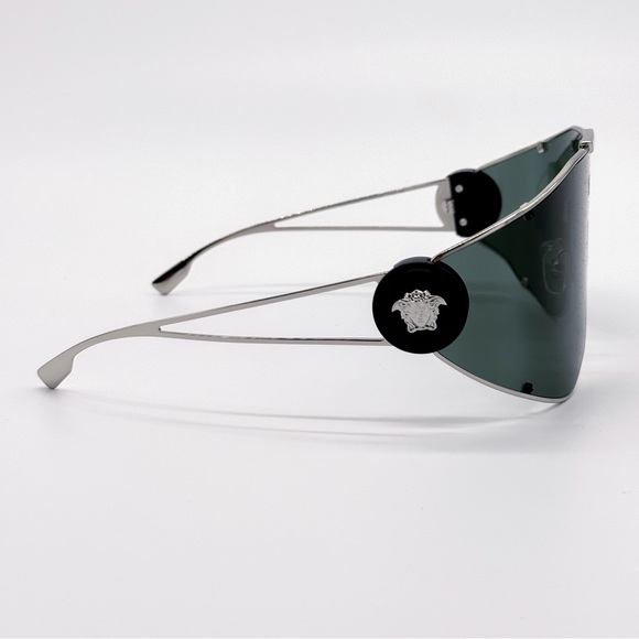 NEW VERSACE MOD 2268 1000/3H SHIELD VE2268 10003H UNISEX SUNGLASSES - Picture 8 of 11